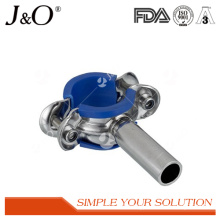 Sanitary Stainless Steel Pipe Holder with Blue Insert